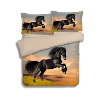 3D Animal Print Horse Bedding Set Twin Queen King Size Duvet Cover Pillowcase Bed Sheet Set Home Textile
3D Animal Print Horse Bedding Set Twin Queen King Size Duvet Cover Pillowcase Bed Sheet Set Home Textile