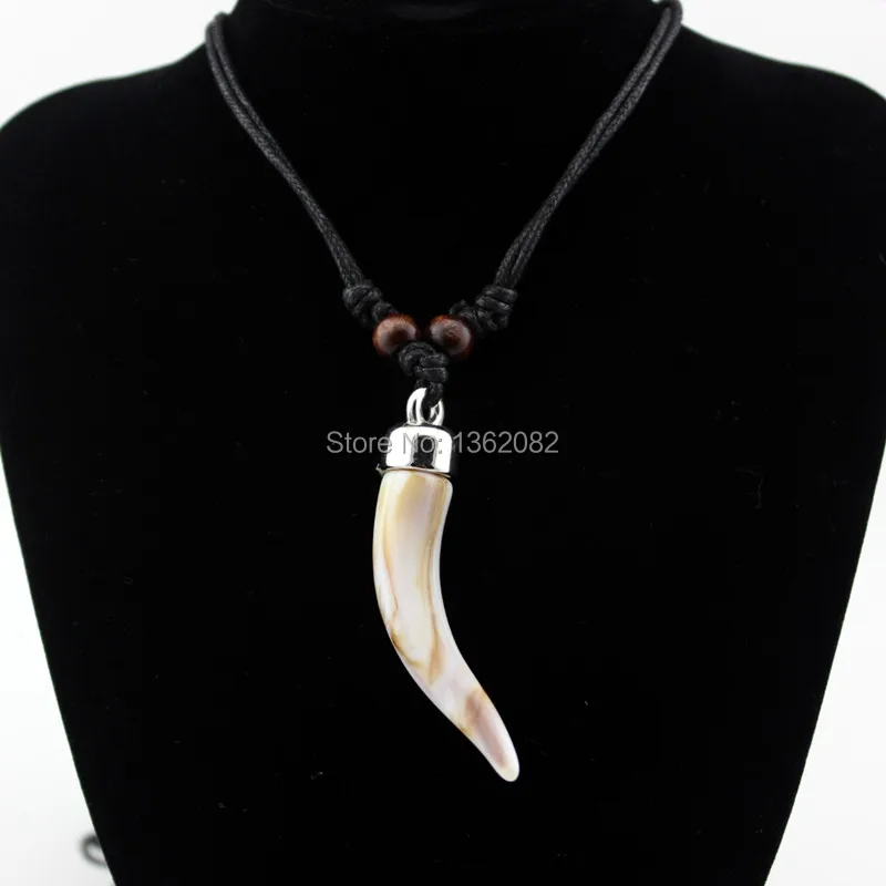 Cool Men's Acrylic Design Tribal Imitation Elephant tooth Necklace Wolf tooth pendant necklace Amulet Gift MN579
Cool Men's Acrylic Design Tribal Imitation Elephant tooth Necklace Wolf tooth pendant necklace Amulet Gift MN579