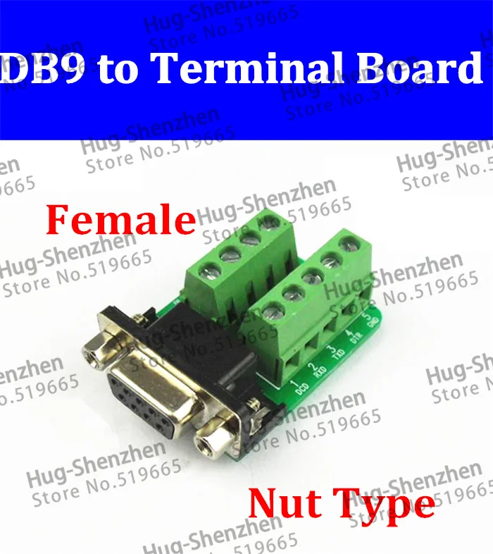 25pcs ADAPTER DB9 DR9 9 Pin Port FEMALE Breakout to Terminal Board, High Quality
25pcs ADAPTER DB9 DR9 9 Pin Port FEMALE Breakout to Terminal Board, High Quality
