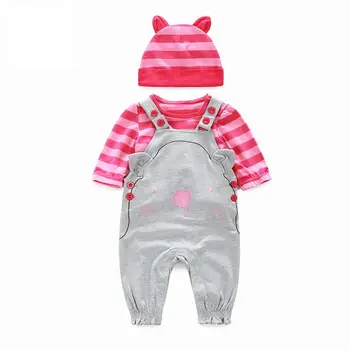 Newborn Baby Girl Clothes Set Infant Kids Cotton Long Sleeved T-Shirt Tops+Suspenders Trousers+Hat Childrens Casual Jumpsuit
Newborn Baby Girl Clothes Set Infant Kids Cotton Long Sleeved T-Shirt Tops+Suspenders Trousers+Hat Childrens Casual Jumpsuit
