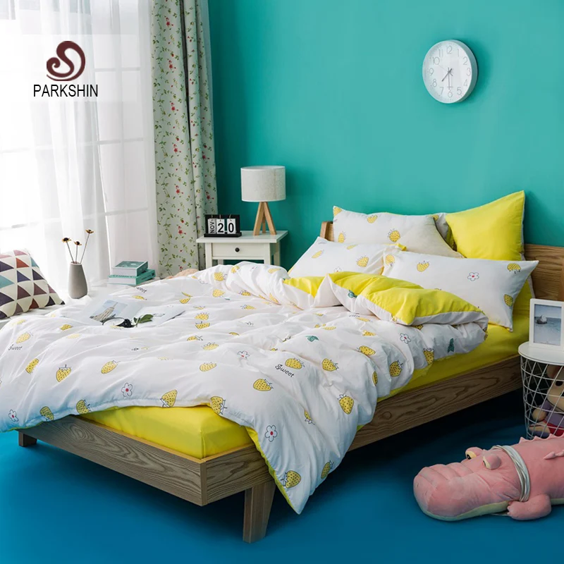 ParkShin Yellow Strawberry Duvet Cover Set Decorative Bedding Set Double Queen Linens Quilt Cover Adult Bedspread King Size Bed
ParkShin Yellow Strawberry Duvet Cover Set Decorative Bedding Set Double Queen Linens Quilt Cover Adult Bedspread King Size Bed