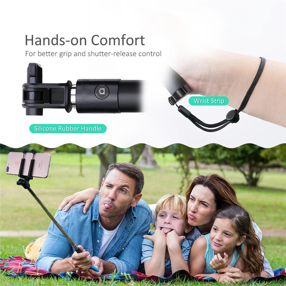 Selfie Stick For Android Mobile Phone Extendable Cable Control Self-portrait Monopod Mount Holder for Samsung Huawei P20 Xiaomi