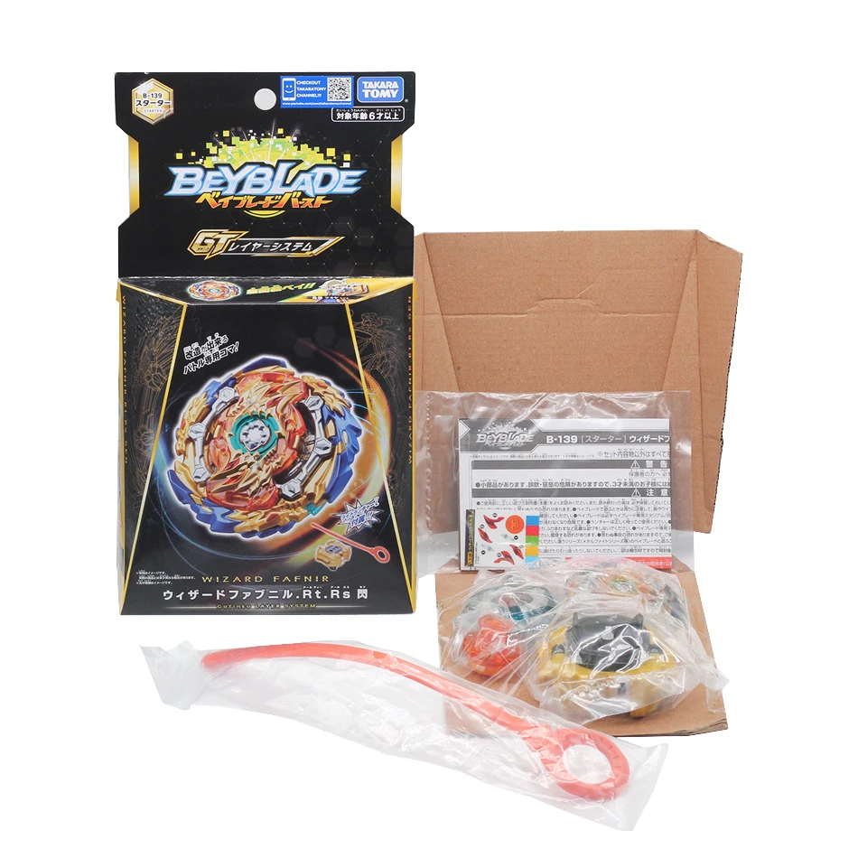 TAKTRA TOMY Genuine BEYBLADE GT B-139 Starter Wizard Fabunni.Rt.Rs Flash B-145 DX Starter Benom Diabolos.Vn.Bl for Child's gift
TAKTRA TOMY Genuine BEYBLADE GT B-139 Starter Wizard Fabunni.Rt.Rs Flash B-145 DX Starter Benom Diabolos.Vn.Bl for Child's gift