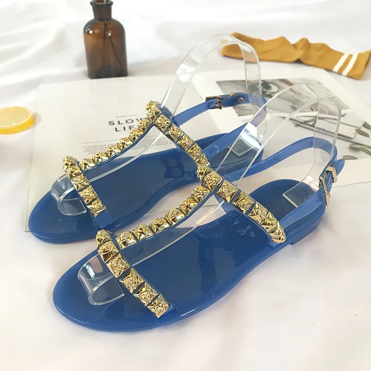 2018 summer new flat sandals female metal nail I-shaped with toe shoes fashion Roman beach shoes
2018 summer new flat sandals female metal nail I-shaped with toe shoes fashion Roman beach shoes