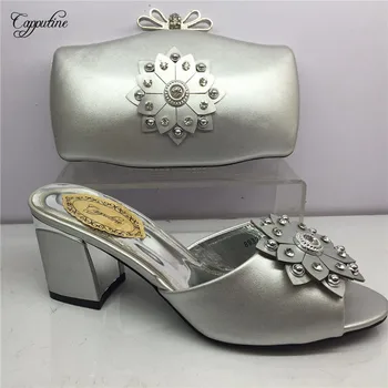 Excellent silver high heel party sandal shoes and purse bag set nice matching for evening dress GY30 heel height 6cm
Excellent silver high heel party sandal shoes and purse bag set nice matching for evening dress GY30 heel height 6cm