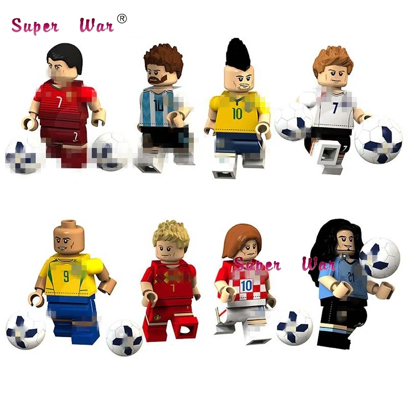Single Lionel Luiz Ronaldo Neymar Beckham De Modric Bruyne Cavani Famous Player building block toy for children
Single Lionel Luiz Ronaldo Neymar Beckham De Modric Bruyne Cavani Famous Player building block toy for children
