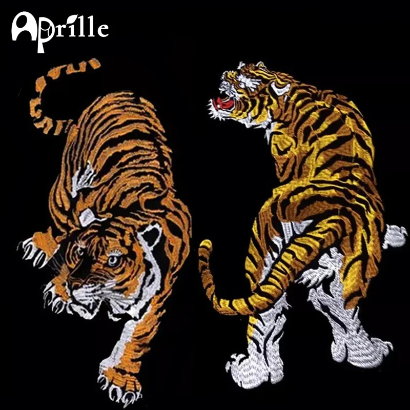 1pc large embroidered tiger animal patches for clothing iron on applique for clothes stripes embroidery military biker badges
1pc large embroidered tiger animal patches for clothing iron on applique for clothes stripes embroidery military biker badges