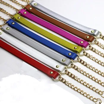 Multicolor High-end lady Bag Strap Light gold Bag Chain Leather Shoulder strap DIY Shoulder Bags Accessory metal 110cm length
Multicolor High-end lady Bag Strap Light gold Bag Chain Leather Shoulder strap DIY Shoulder Bags Accessory metal 110cm length