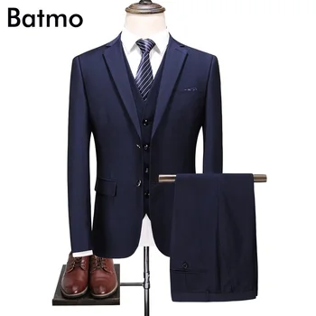 Batmo 2018 new arrival high quality navy blue smart casual suits men,men's casual suits ,weddind dress 6801
Batmo 2018 new arrival high quality navy blue smart casual suits men,men's casual suits ,weddind dress 6801