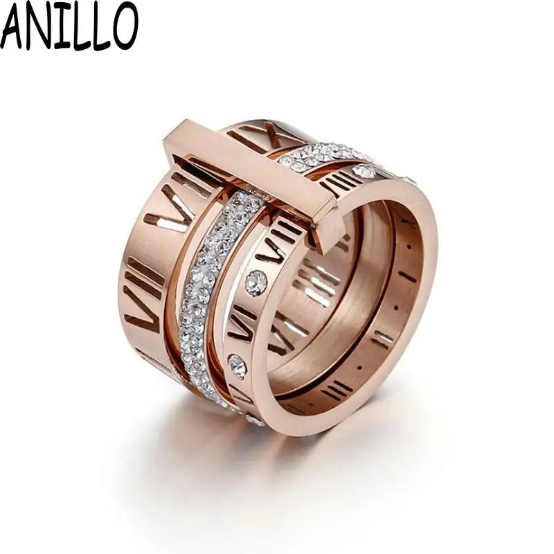 Anillo Bands Women New Design Bohemia Style Gold Color Stainless Steel Multi-layer Ring Wedding Jewelry
Anillo Bands Women New Design Bohemia Style Gold Color Stainless Steel Multi-layer Ring Wedding Jewelry