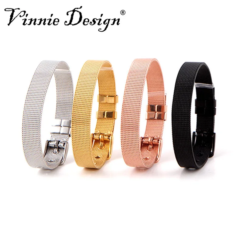 Vinnie Design Jewelry New Stainless Steel Mesh Bracelet Brand for Slide Charms DIY Keepers Bracelets Women Gifts Dropshipping
Vinnie Design Jewelry New Stainless Steel Mesh Bracelet Brand for Slide Charms DIY Keepers Bracelets Women Gifts Dropshipping