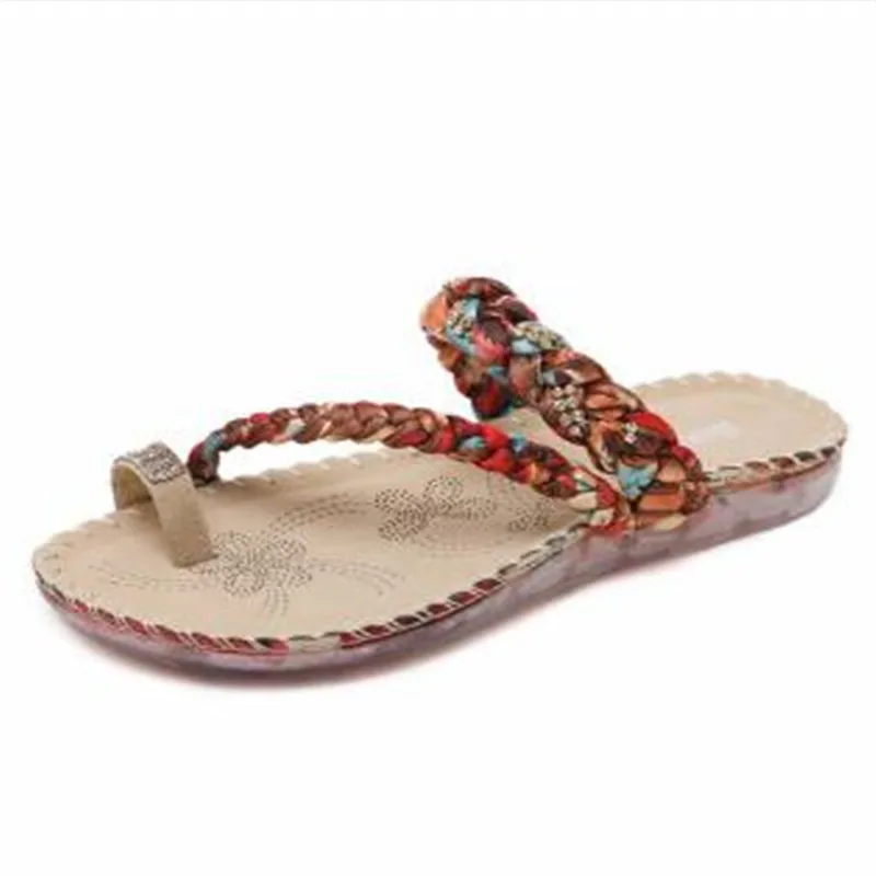Summer Shoes Bohemia Womens Flat Sandals High Quality Rhinestones Casual Flats Plus Size 35-42 Sandalia
Summer Shoes Bohemia Womens Flat Sandals High Quality Rhinestones Casual Flats Plus Size 35-42 Sandalia