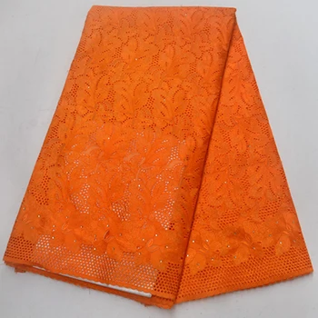 Nigerian Wedding Lace Fabric Orange African Cotton Fabric Dry Lace With Stones High Quality Swiss Voile Lace Fabric
Nigerian Wedding Lace Fabric Orange African Cotton Fabric Dry Lace With Stones High Quality Swiss Voile Lace Fabric