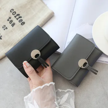 British retro 3 fold wallet women tide simple buckle fashion short wallet student small purse mini wallet
British retro 3 fold wallet women tide simple buckle fashion short wallet student small purse mini wallet