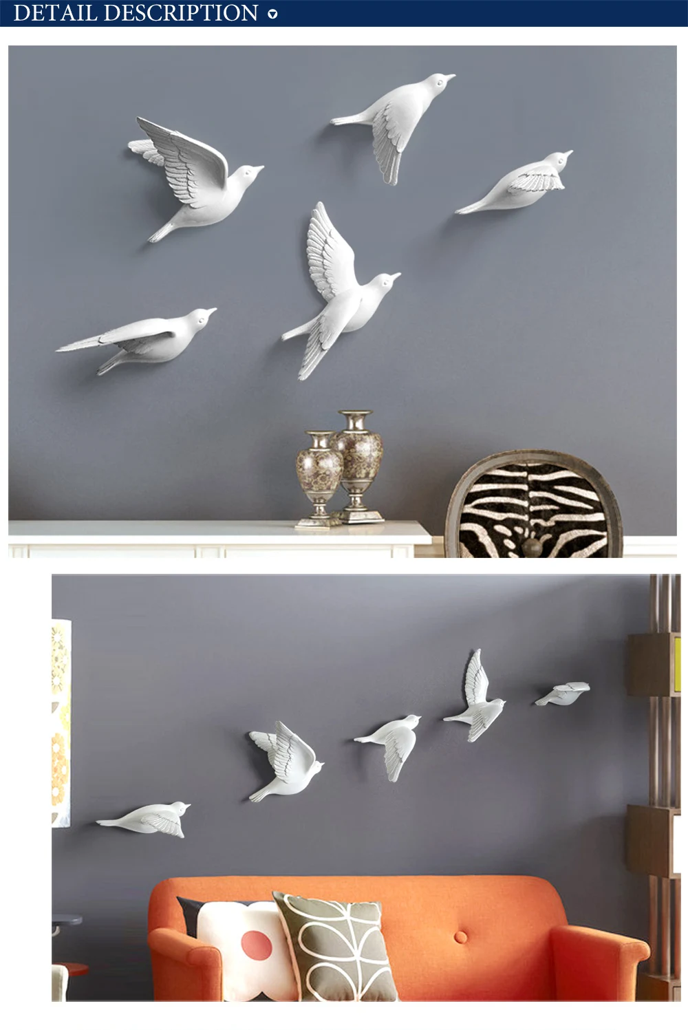 Resin Bird Home Decoration