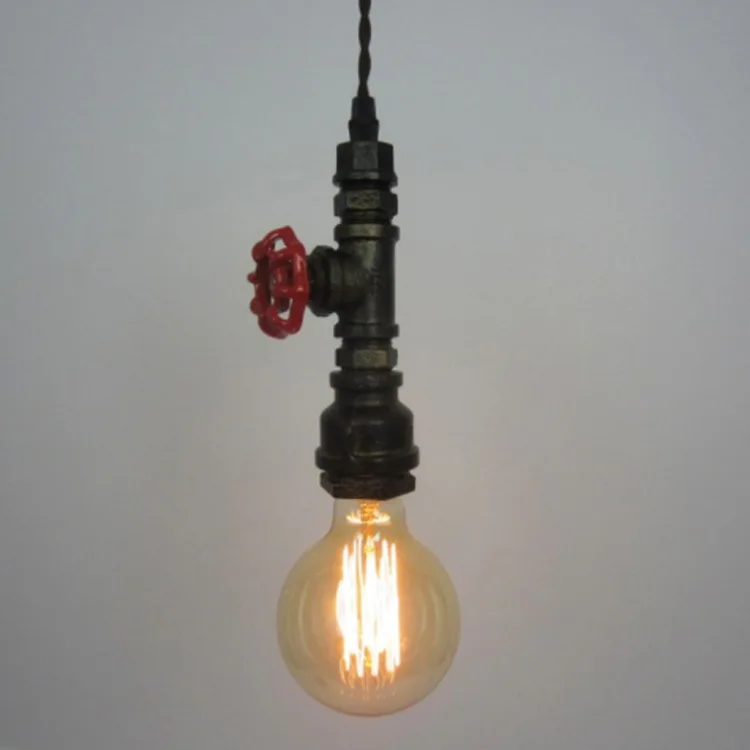 Water pipe pendant light E27 without bulb restaurant cafe bar single head decorative
Water pipe pendant light E27 without bulb restaurant cafe bar single head decorative