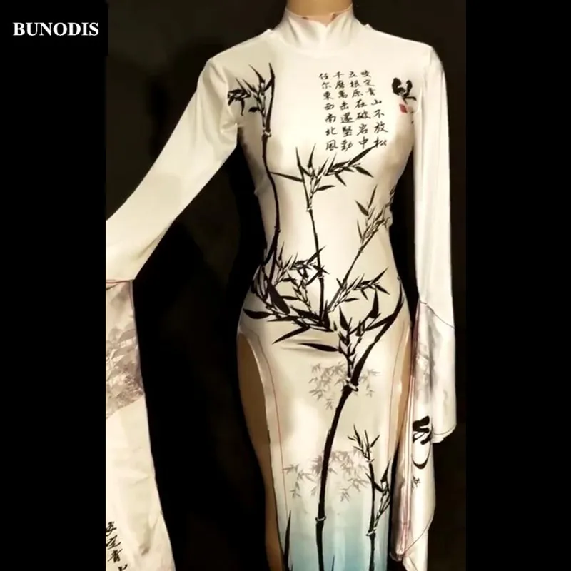 ZD262 Women Stage Wear Customes Chinese Painting Skirt Nightclub Party Celebrate Clothing Singers Dancer Bling Women Outfit
ZD262 Women Stage Wear Customes Chinese Painting Skirt Nightclub Party Celebrate Clothing Singers Dancer Bling Women Outfit
