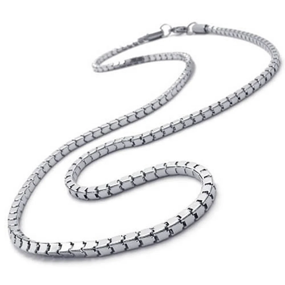 Jewelery Men's necklace, Stainless steel necklace, silver, 3 mm wide, 55 cm long
Jewelery Men's necklace, Stainless steel necklace, silver, 3 mm wide, 55 cm long