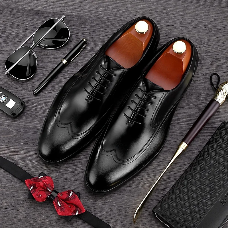 MYCORON Top Quality Oxfords Men Boots Lace Up Dress Shoes Business Luxury Fashion Genuine Leather Men Shoes Calzado Hombre
MYCORON Top Quality Oxfords Men Boots Lace Up Dress Shoes Business Luxury Fashion Genuine Leather Men Shoes Calzado Hombre
