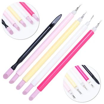 1pcs Quartz Cuticle Nail Pusher Double-end Ceramic Stone Trimmer Scrubs Spoon Dead Skin Remover Nail File Manicure Tools JI824
1pcs Quartz Cuticle Nail Pusher Double-end Ceramic Stone Trimmer Scrubs Spoon Dead Skin Remover Nail File Manicure Tools JI824