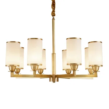 American Art Decoration full Copper Brass Chandelier light AC110/220V Elegant Hotel Foyer Cafe 6/8 Light Arm Fabric Shade E14 3w
American Art Decoration full Copper Brass Chandelier light AC110/220V Elegant Hotel Foyer Cafe 6/8 Light Arm Fabric Shade E14 3w