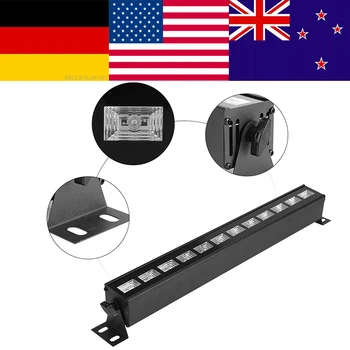 12 LED UV Stage Light Bar Wall Washer Black Party Club Disco Light For Christmas Indoor Stage Effect Lights w/ on/off Switch
12 LED UV Stage Light Bar Wall Washer Black Party Club Disco Light For Christmas Indoor Stage Effect Lights w/ on/off Switch