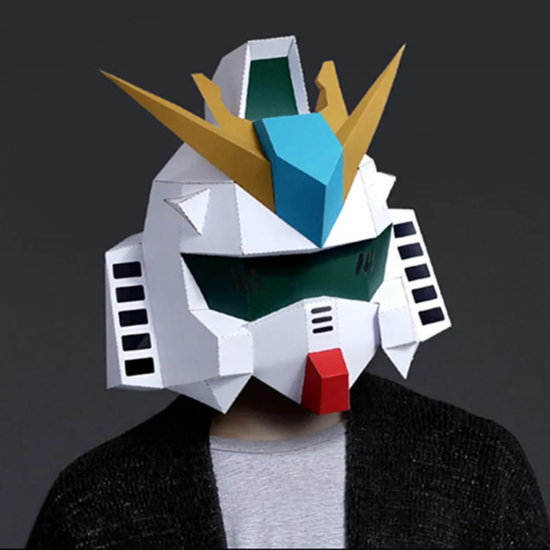 Party Mask Halloween DIY Paper Masks Cosplay Mascara Masquerade Gundam Model Optimus Prime Masque Creative Handwork Funny Masker
Party Mask Halloween DIY Paper Masks Cosplay Mascara Masquerade Gundam Model Optimus Prime Masque Creative Handwork Funny Masker