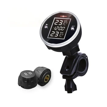Wireless Motorcycle Tire Pressure Monitoring System With Time Display Waterproof 2 External Sensors Motorbike TPMS Monitor DC 5V
Wireless Motorcycle Tire Pressure Monitoring System With Time Display Waterproof 2 External Sensors Motorbike TPMS Monitor DC 5V