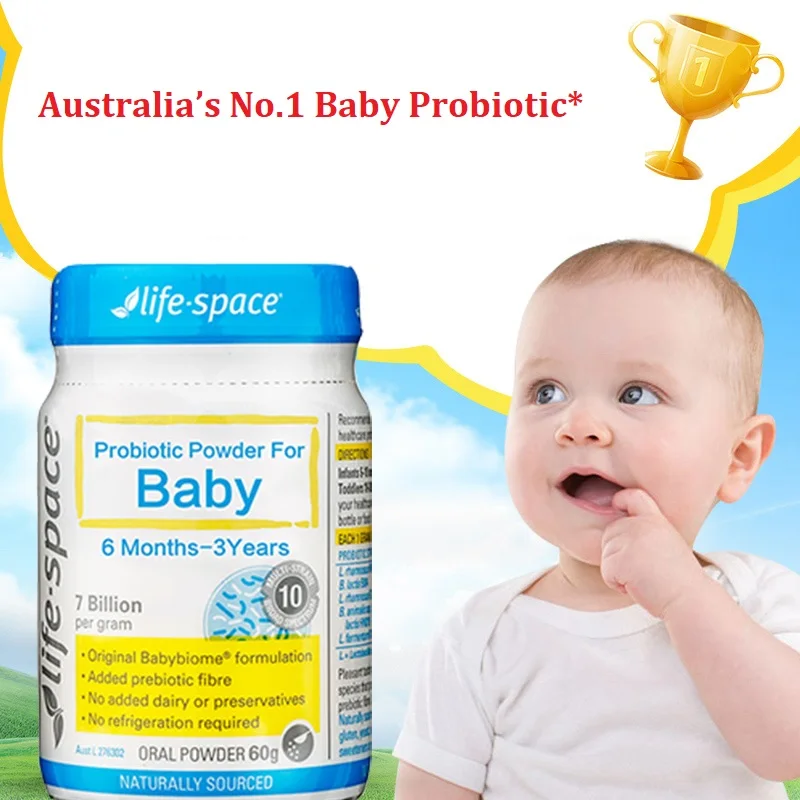 Австралийская Life Space Probiotic Powder 60 г для ребенка 6 месяцев-3 года поддержка здоровых