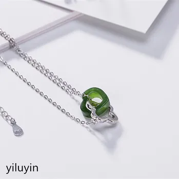 KJJEAXCMY Fine jewelry S990 pure silver peacock peacock hollowed mosaic jade blue sand stone Hong Kong Jade Pendant
KJJEAXCMY Fine jewelry S990 pure silver peacock peacock hollowed mosaic jade blue sand stone Hong Kong Jade Pendant