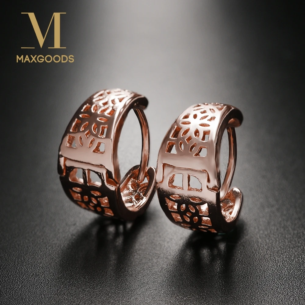 1 Pair Hoop Earrings For Women Vintage Flower Earrings Rose Gold Color Hollow Out Romantic Fashion Jewelry Gifts
1 Pair Hoop Earrings For Women Vintage Flower Earrings Rose Gold Color Hollow Out Romantic Fashion Jewelry Gifts