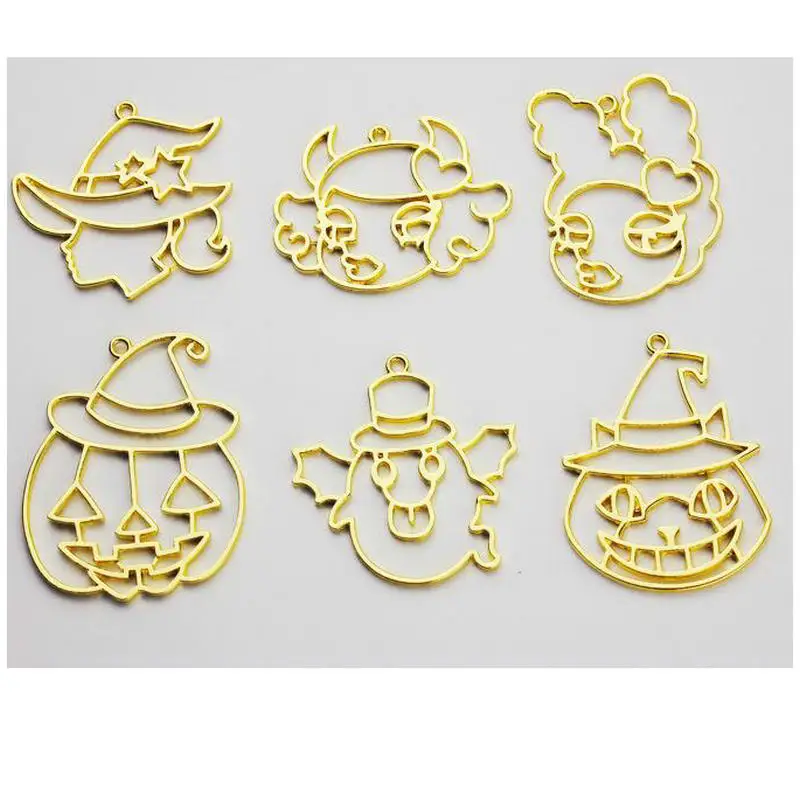 5-6pcs Witch Pumpkin Resin Jewelry Halloween Open Bezel Accessories DIY Metal Frame Pendant UV Resin Handmade Craft Jewellery
5-6pcs Witch Pumpkin Resin Jewelry Halloween Open Bezel Accessories DIY Metal Frame Pendant UV Resin Handmade Craft Jewellery