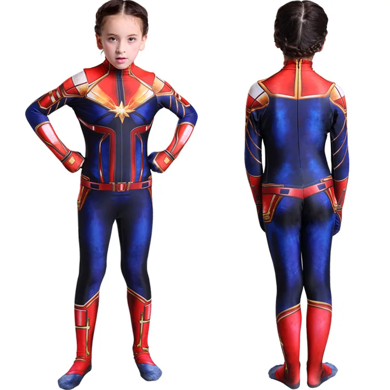 Girls Captain Marvel Cosplay Costume Children Superhero Ms Marvel Carol Danvers Bodysuit Jumpsuit Halloween Kids
Girls Captain Marvel Cosplay Costume Children Superhero Ms Marvel Carol Danvers Bodysuit Jumpsuit Halloween Kids