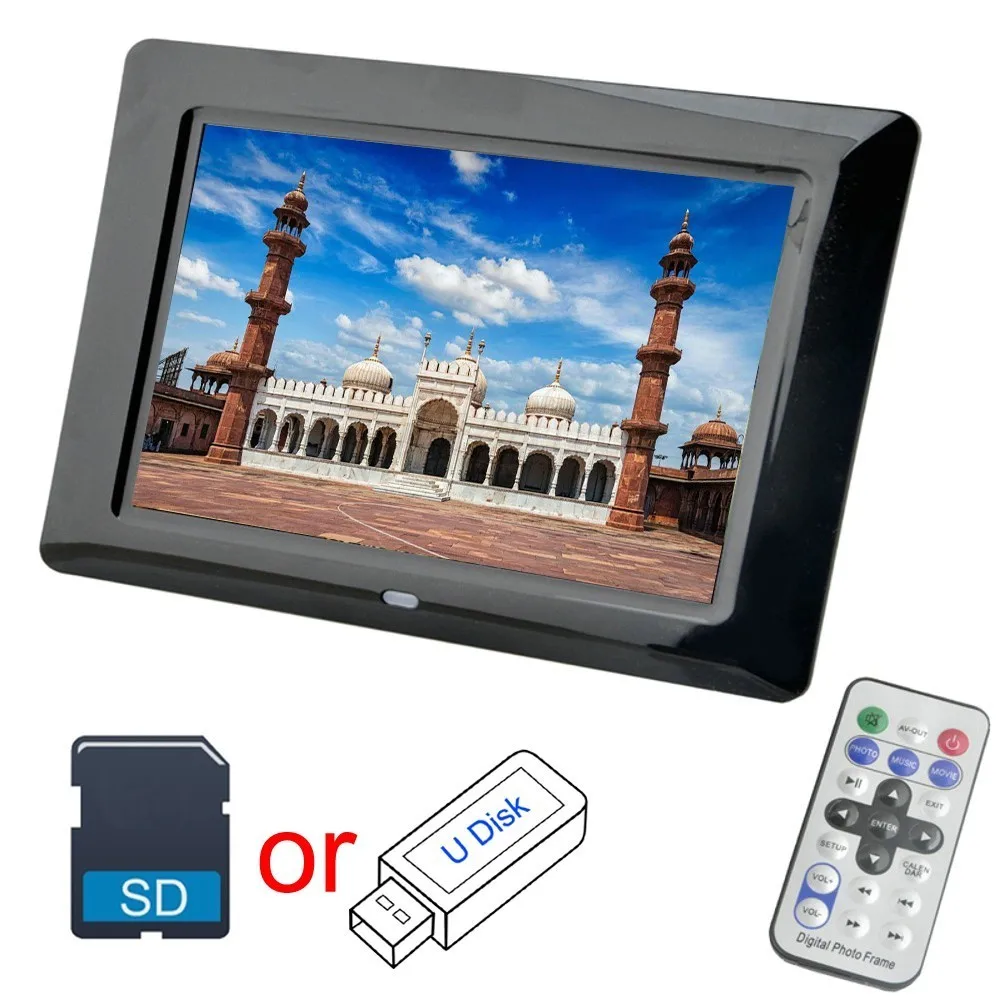7 Inch Digital Photo Frame 8GB 16GB 32GB Option LED Backlight Electronic Album Picture Music Video Good Gift
7 Inch Digital Photo Frame 8GB 16GB 32GB Option LED Backlight Electronic Album Picture Music Video Good Gift