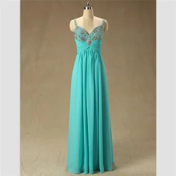 Turquoise Green Empire Vestidos Femininos Vestido De Festa New Long Sleeveless Evening Ball Prom Dress Bridesmaid Dresses Gown
Turquoise Green Empire Vestidos Femininos Vestido De Festa New Long Sleeveless Evening Ball Prom Dress Bridesmaid Dresses Gown
