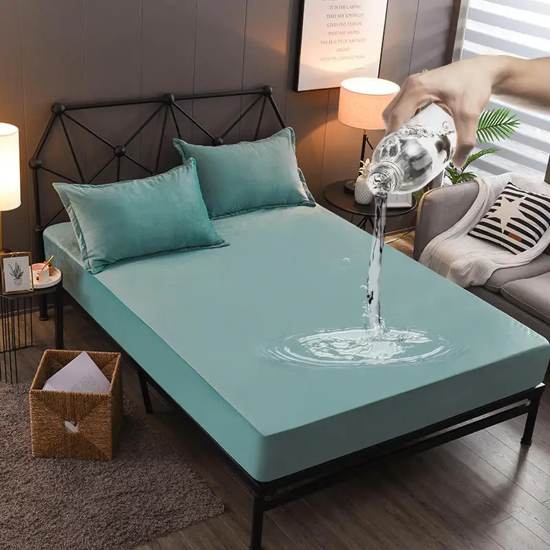 Winter warm waterproof Flannel sheets Super soft Solid Fitted Sheet Mattress Cover Four Corners With Elastic Band bedsheet
Winter warm waterproof Flannel sheets Super soft Solid Fitted Sheet Mattress Cover Four Corners With Elastic Band bedsheet