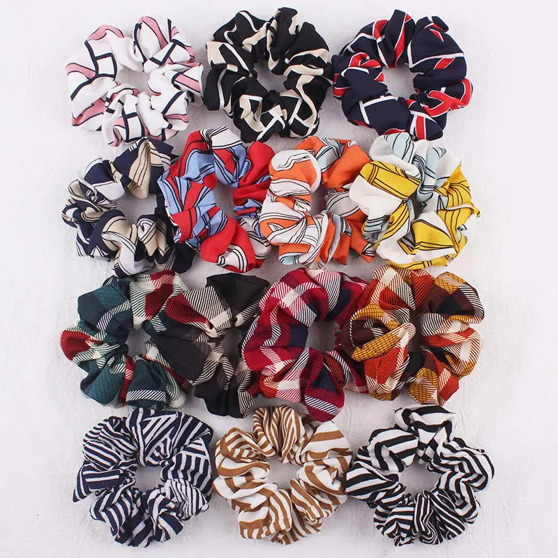 Fashion print hair rope ties Striped stripes Scrunchies Leopard Print Chiffon Ponytail Holders women girl Pearl hair accessories
Fashion print hair rope ties Striped stripes Scrunchies Leopard Print Chiffon Ponytail Holders women girl Pearl hair accessories