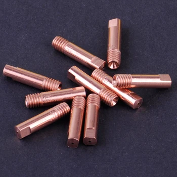 LETAOSK 10pcs Gold MB 15AK MIG/MAG Welding Torch Contact Tip Holder Gas Nozzle 0.8 x 24mm Copper M6 
LETAOSK 10pcs Gold MB 15AK MIG/MAG Welding Torch Contact Tip Holder Gas Nozzle 0.8 x 24mm Copper M6