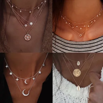23 Styles Boho Shell Pendant Necklace for Women Long Chain Round Charm Statement Choker 2019 Collares Necklace Wedding Jewelry
23 Styles Boho Shell Pendant Necklace for Women Long Chain Round Charm Statement Choker 2019 Collares Necklace Wedding Jewelry