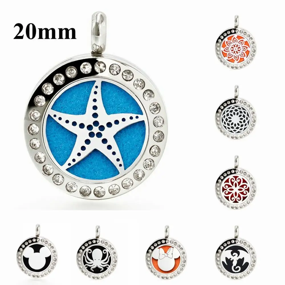 Drop shipping Starfish Dragon 20mm 316L Stainless Steel Essential Oil Perfume diffuser Necklace(10p free pads)
Drop shipping Starfish Dragon 20mm 316L Stainless Steel Essential Oil Perfume diffuser Necklace(10p free pads)