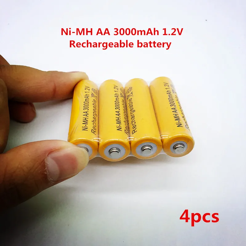 4pcs Daweikala New AA battery 3000 mAh Rechargeable battery NI-MH 1.2 V AA battery for Clocks, mice, computers, toys so on
4pcs Daweikala New AA battery 3000 mAh Rechargeable battery NI-MH 1.2 V AA battery for Clocks, mice, computers, toys so on