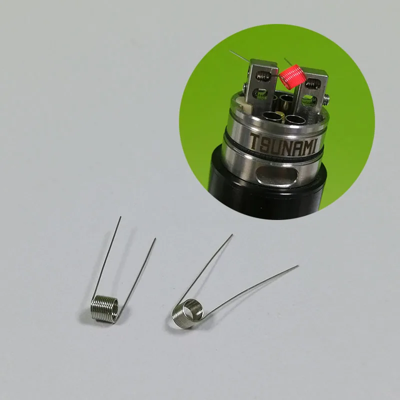 50PCS Ni200 Wick Wire Coil Premade Coil Nichrome Nickel Prebuilt Resistance Heating for Electronic Cigarette RDA RTA Atomizer
50PCS Ni200 Wick Wire Coil Premade Coil Nichrome Nickel Prebuilt Resistance Heating for Electronic Cigarette RDA RTA Atomizer