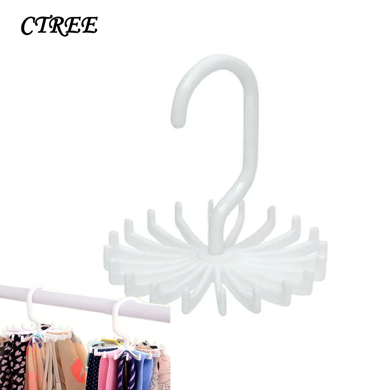 CTREE Creative Tie Rack Storage Small Object Artifact Belt Scarf Hook 360 Degree Rotatable 20 Claw Wardrobe Jewelry Frame C228
CTREE Creative Tie Rack Storage Small Object Artifact Belt Scarf Hook 360 Degree Rotatable 20 Claw Wardrobe Jewelry Frame C228