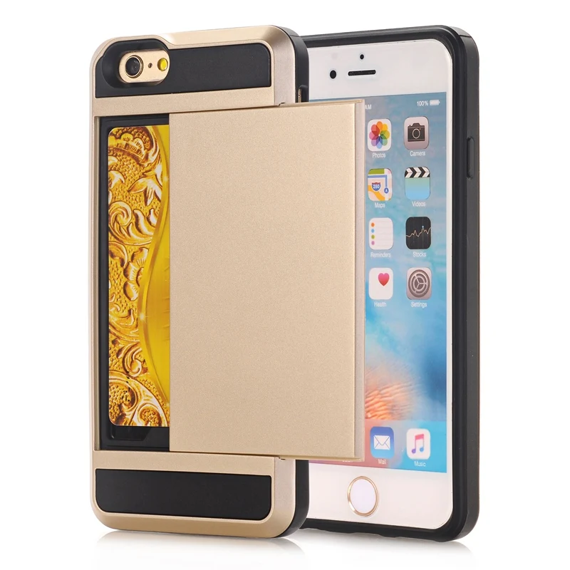 Armor Slide Hidden Card Holder Phone Case Hard PC Soft TPU Hybrid Back Cover For Apple iPhone X 5 5C 5S SE 6 6S Plus 7 8 7 Plus
Armor Slide Hidden Card Holder Phone Case Hard PC Soft TPU Hybrid Back Cover For Apple iPhone X 5 5C 5S SE 6 6S Plus 7 8 7 Plus