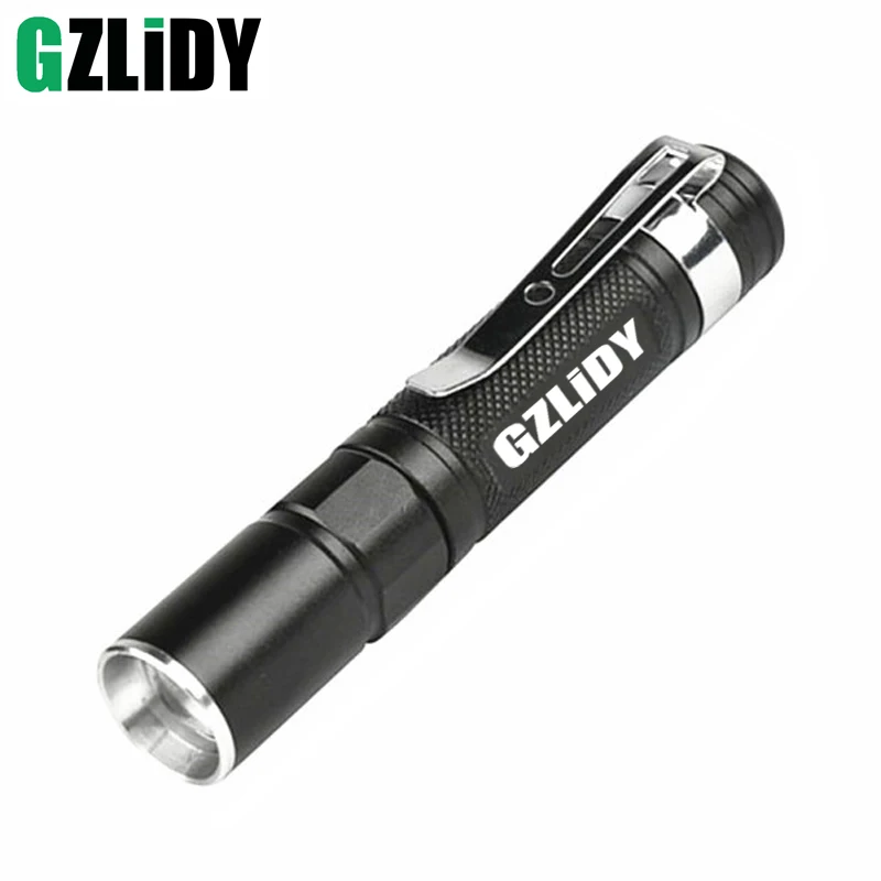 Portable Mini Flashlight CREE Q5 Lanterna Waterproof Torch AAA Battery Pocket LED Powerful Flash Light Penlight | Лампы и освещение