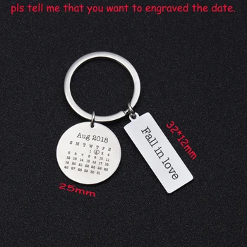 Round Canlendar Set Keychain Engraved Fall In Love Personalized Date For Lover Special Anniversary Gift Charm Jewelry Tag
Round Canlendar Set Keychain Engraved Fall In Love Personalized Date For Lover Special Anniversary Gift Charm Jewelry Tag