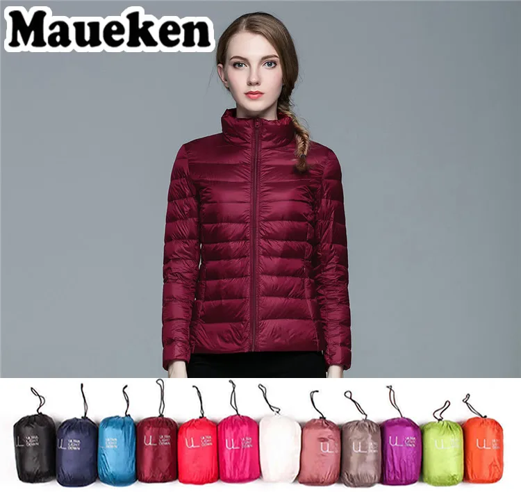 Winter Women Stand Collar 90% White Duck Down Jacket Female Ultra Light Down Jackets Slim Long Sleeve Parkas Candy Color Fashion
Winter Women Stand Collar 90% White Duck Down Jacket Female Ultra Light Down Jackets Slim Long Sleeve Parkas Candy Color Fashion