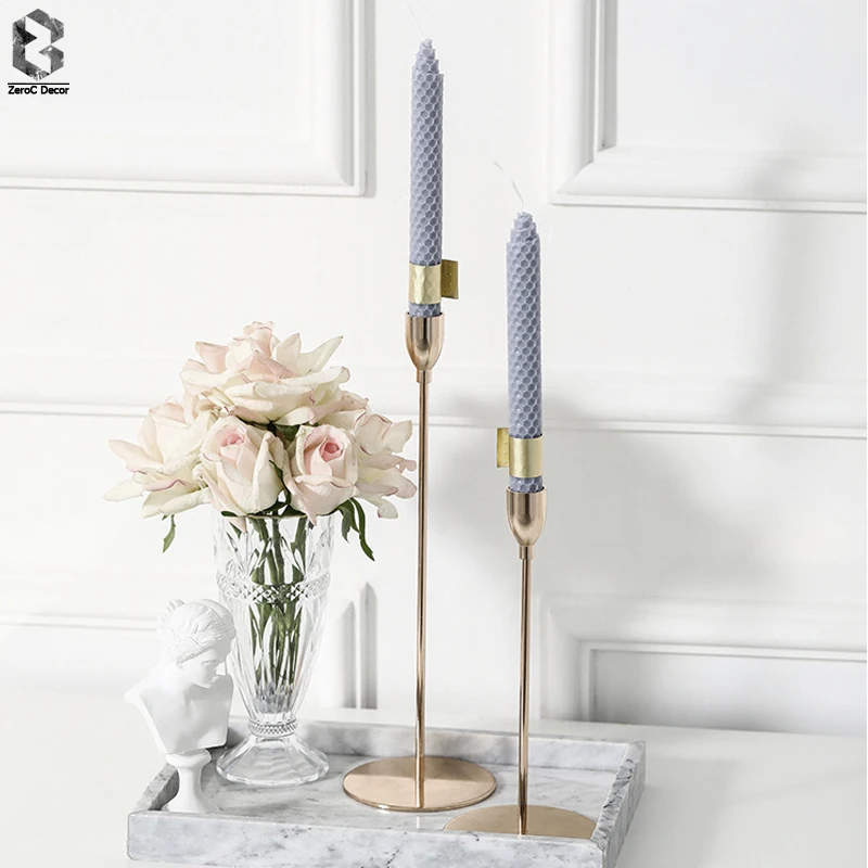French Romantic Gold Metal Candle Holders Wedding Decoration Bar Party Home Decor Elegant Christmas Candlestick Ornaments
French Romantic Gold Metal Candle Holders Wedding Decoration Bar Party Home Decor Elegant Christmas Candlestick Ornaments