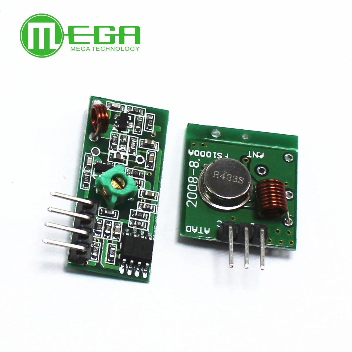 10pairs RF wireless receiver module & transmitter module board for arduino regenerationf 433Mhz DC5V 10pair/Lot =20pcs
10pairs RF wireless receiver module & transmitter module board for arduino regenerationf 433Mhz DC5V 10pair/Lot =20pcs