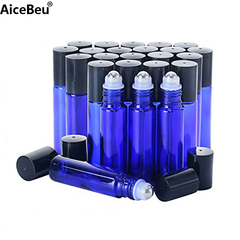 AiceBeu 12Pcs Stainless Steel Metal Roll on Bottles Cobalt Glass Roller Ball 10ml Essential Oil Roller Ball Bottles Blue Set
AiceBeu 12Pcs Stainless Steel Metal Roll on Bottles Cobalt Glass Roller Ball 10ml Essential Oil Roller Ball Bottles Blue Set